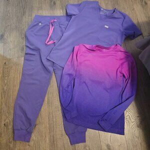 Figs scrubs limited edition color amethyst joggers salta underscrub small petite